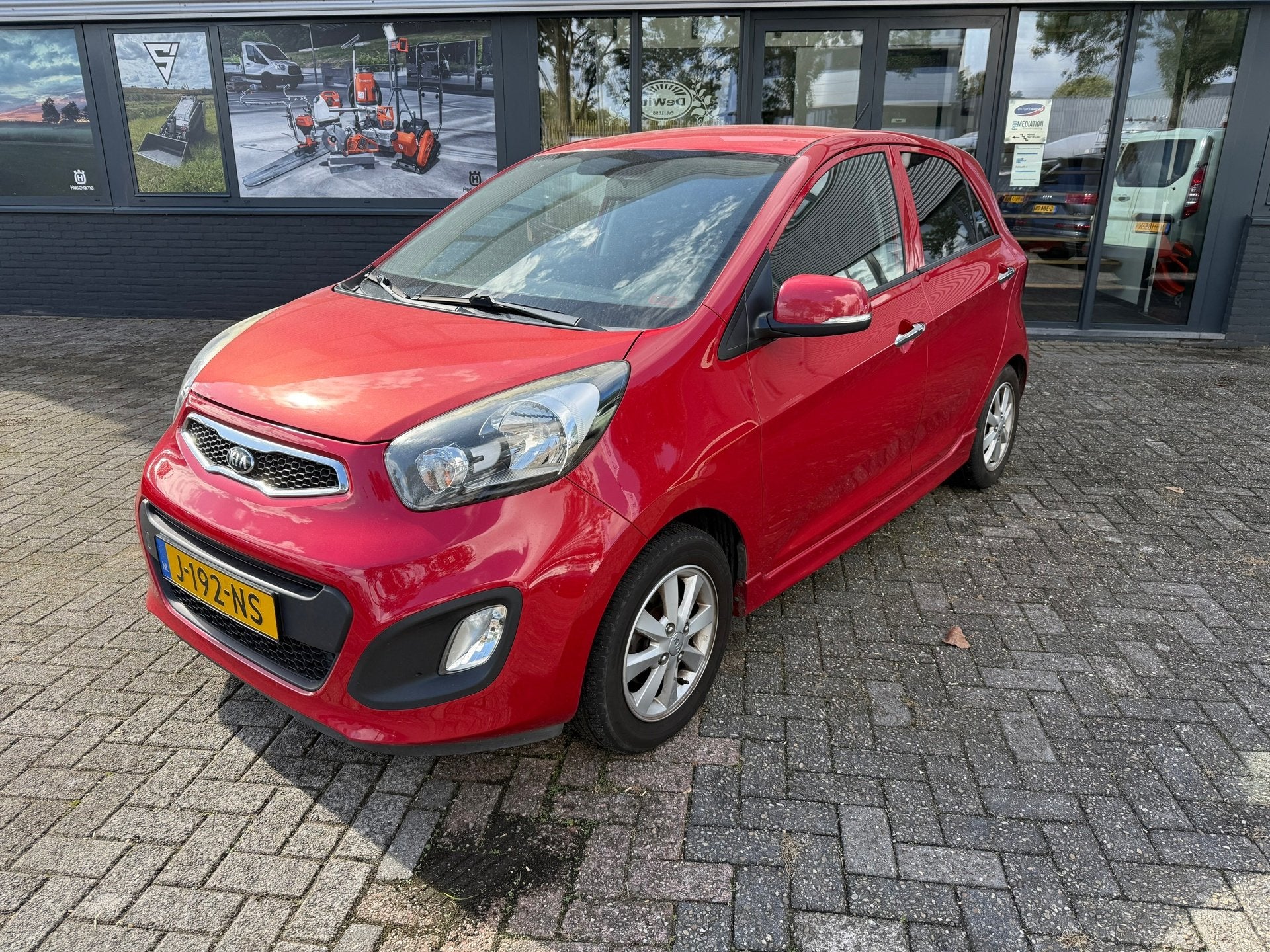 Kia Picanto 1.0 CVVT ISG, Auto's, Euro 5, Stof, Zwart, Bedrijf