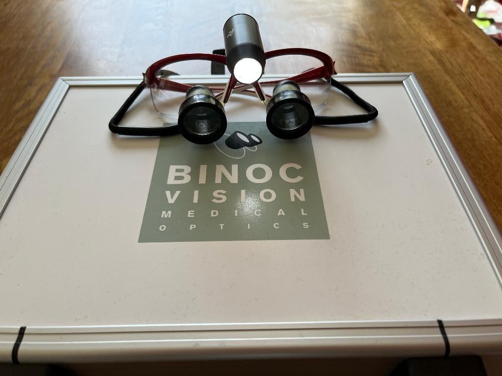 BINOC-VISION professionele loepbril + draadloze LED, Ophalen, Zo goed als nieuw, Overige typen