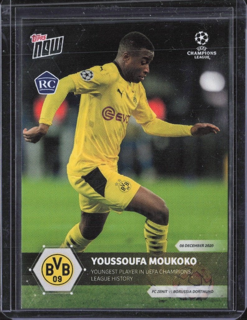 Topps NOW Rookie Cards Moukoko & Gravenberch RC, Ophalen of Verzenden, Zo goed als nieuw, Plaatje