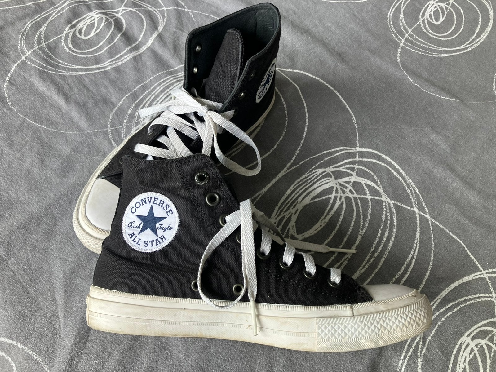 Converse Chuck Taylor Canvas All Star High Black Sneakers 39, Kleding | Dames, Schoenen, Zo goed als nieuw, Sneakers of Gympen
