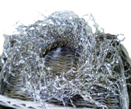 Krans glassteentjes zilver, Huis en Inrichting, Ophalen of Verzenden, Nieuw