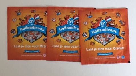 AH Hollandicons, 3 nieuwe pakjes, Verzamelen, Supermarktacties, Albert Heijn, Ophalen of Verzenden