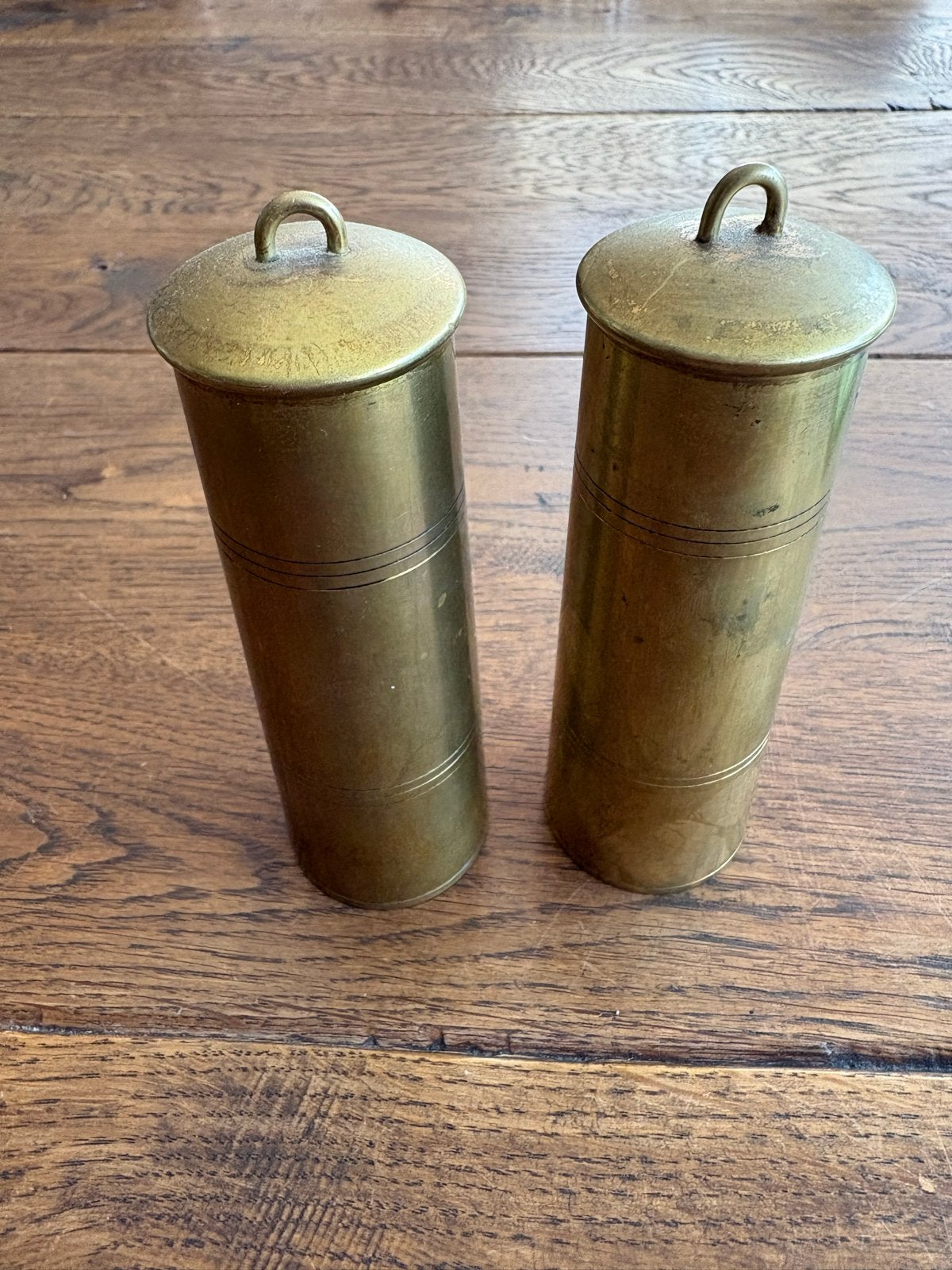 Set van 2 Vintage gewichten, Ophalen of Verzenden, Koper