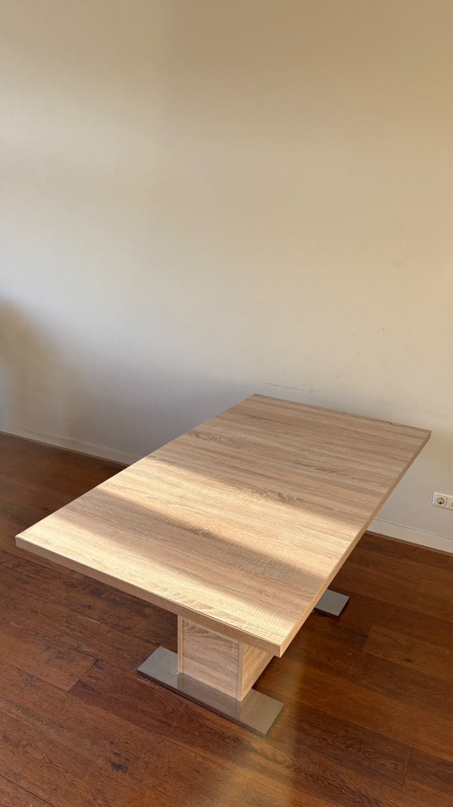 Uitschuifbare eettafel 160x90cm (uit te breiden tot 200cm), Ophalen, Gebruikt, 50 tot 100 cm, 150 tot 200 cm