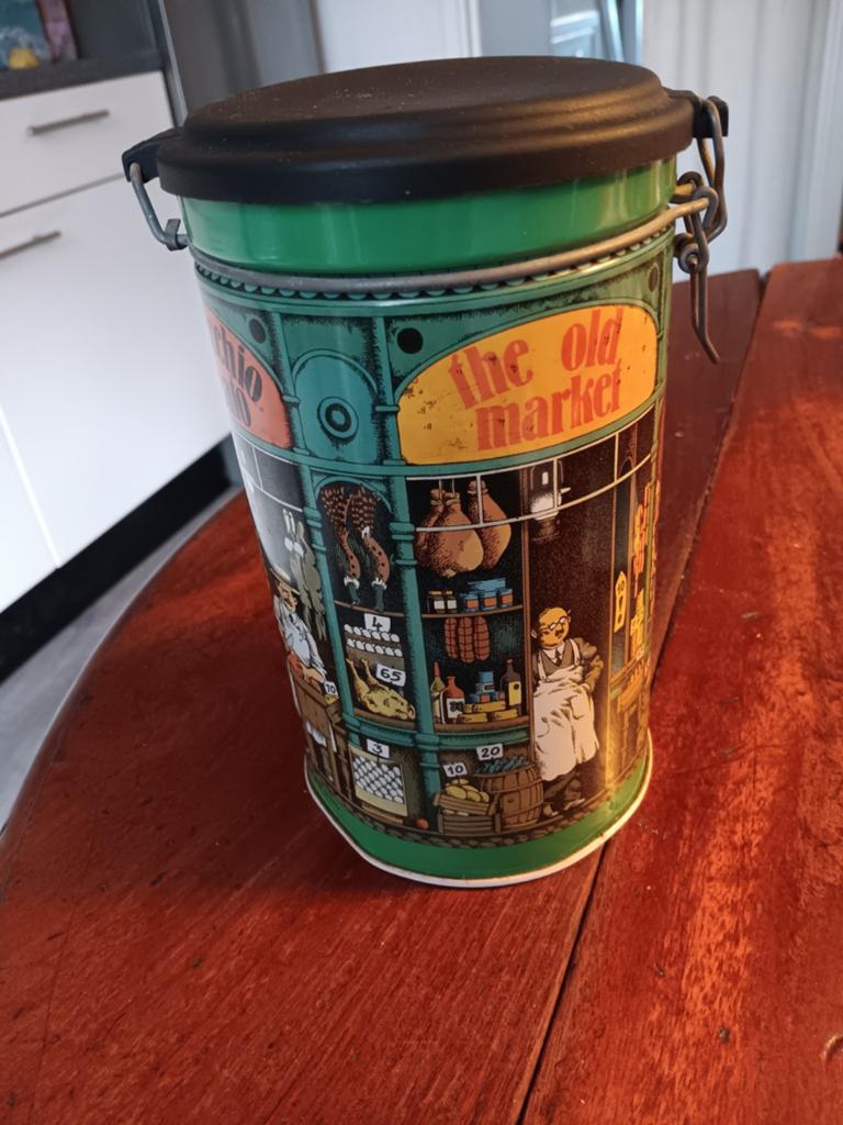 Vintage voorraadbus 'The Old Market' - Groen, Ophalen of Verzenden