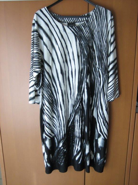Prachtige wit-zwarte jurk OPHILIA maat 5 Snazzeys, Verzenden, Zwart, Maat 46/48 (XL) of groter, Nieuw