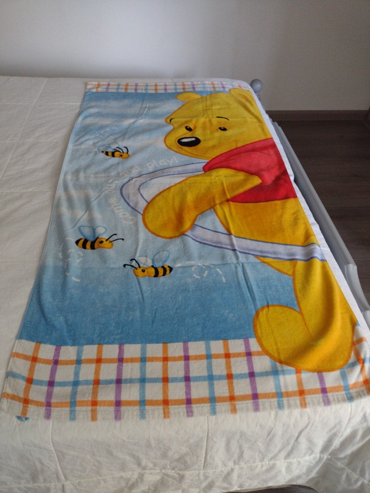 Badlaken van Winnie the pooh., Ophalen of Verzenden, Gebruikt, Jongetje of Meisje, Overig