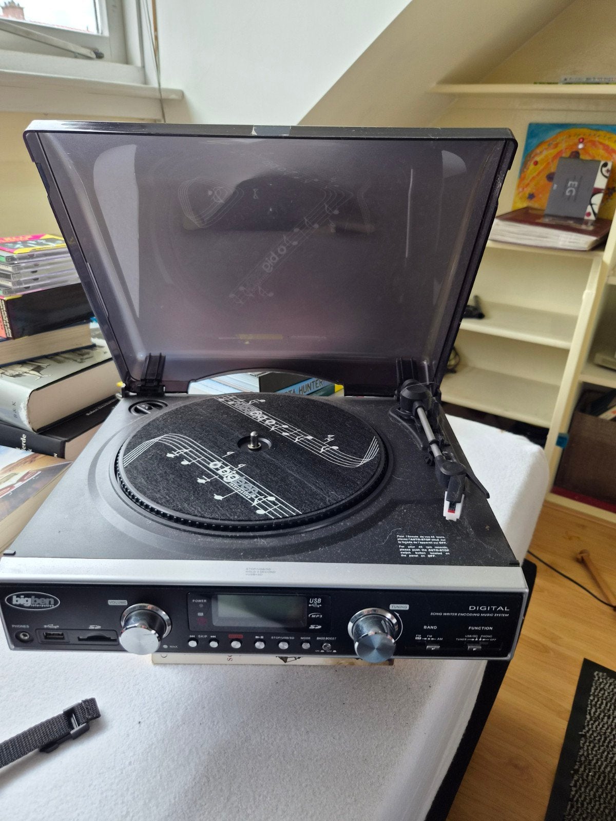 Bigben Digital Platenspeler met USB en SD-kaart, Ophalen of Verzenden, Overige merken, USB-aansluiting