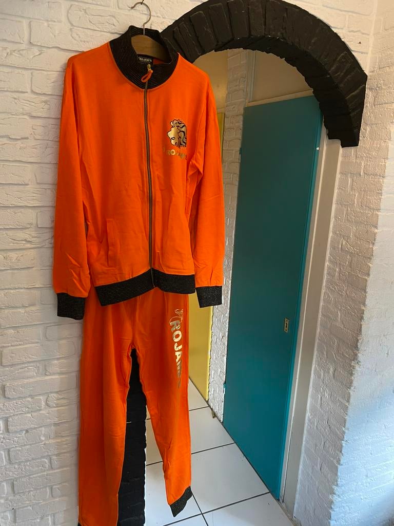Koningsdag joggingpak, Ophalen of Verzenden, Zo goed als nieuw, Maat 46/48 (XL) of groter, Carnaval