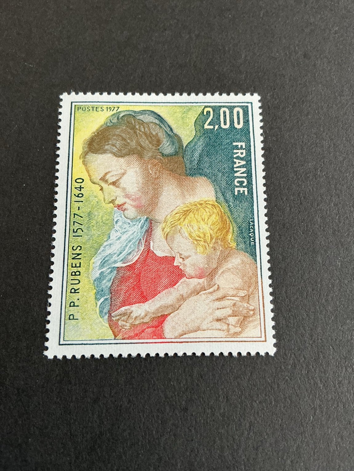 Frankrijk 1977:  P.P. Rubens, Postzegels en Munten, Verzenden, Postfris