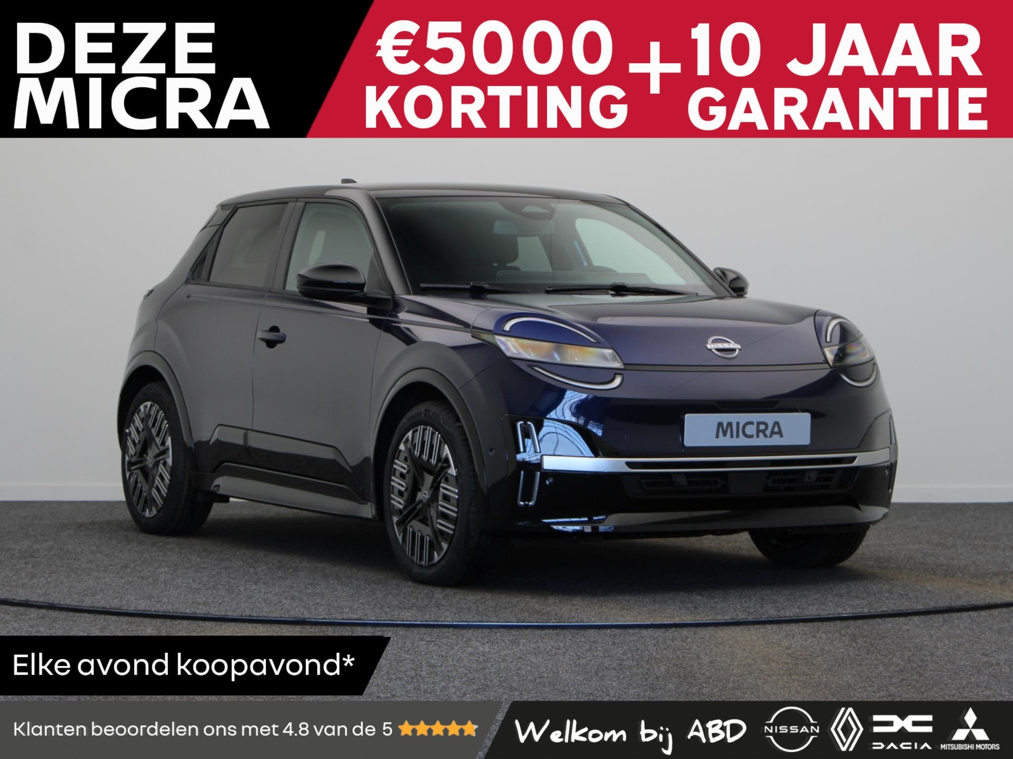 Nissan Micra ADVANCE - Launch Edition 52 kWh | Stoel en Stuu, Stof, 150 pk, Blauw, Origineel Nederlands