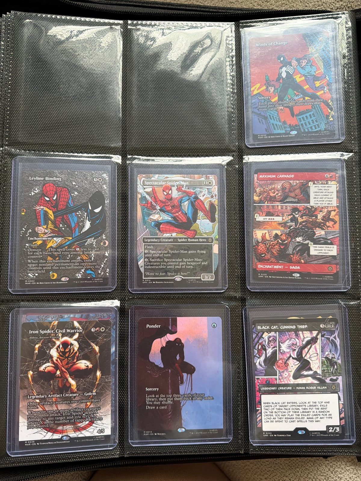 Magic: The Gathering Spider-Man kaarten (diverse), Ophalen of Verzenden, Zo goed als nieuw, Meerdere kaarten, Foil