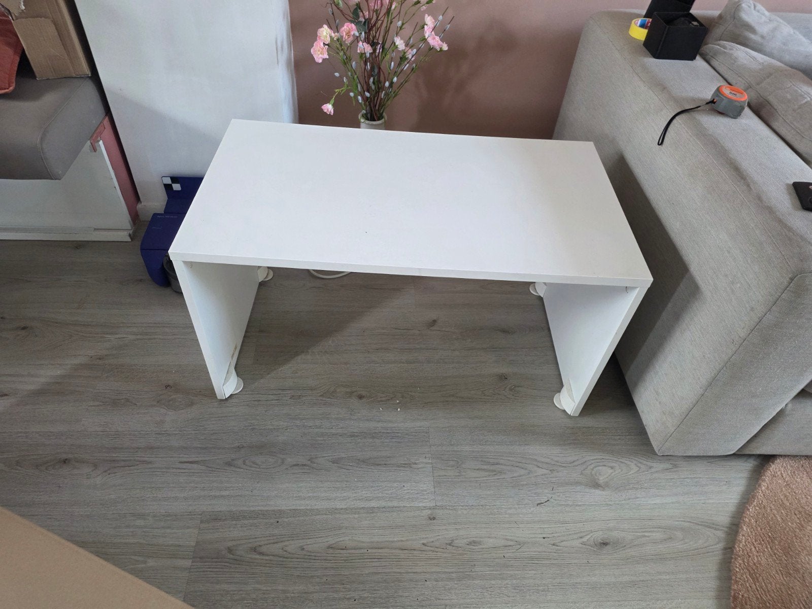 Gratis af te halen Witte smastad ikea., Gebruikt, 100 tot 150 cm, Overige houtsoorten, 50 tot 100 cm