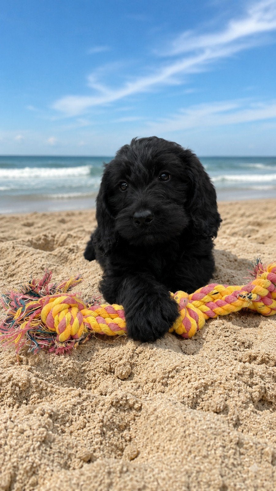 Labradoodle teefjes op zoek naar fijn plekje, Dieren en Toebehoren, Parvo, Overige rassen, 8 tot 15 weken, Teef