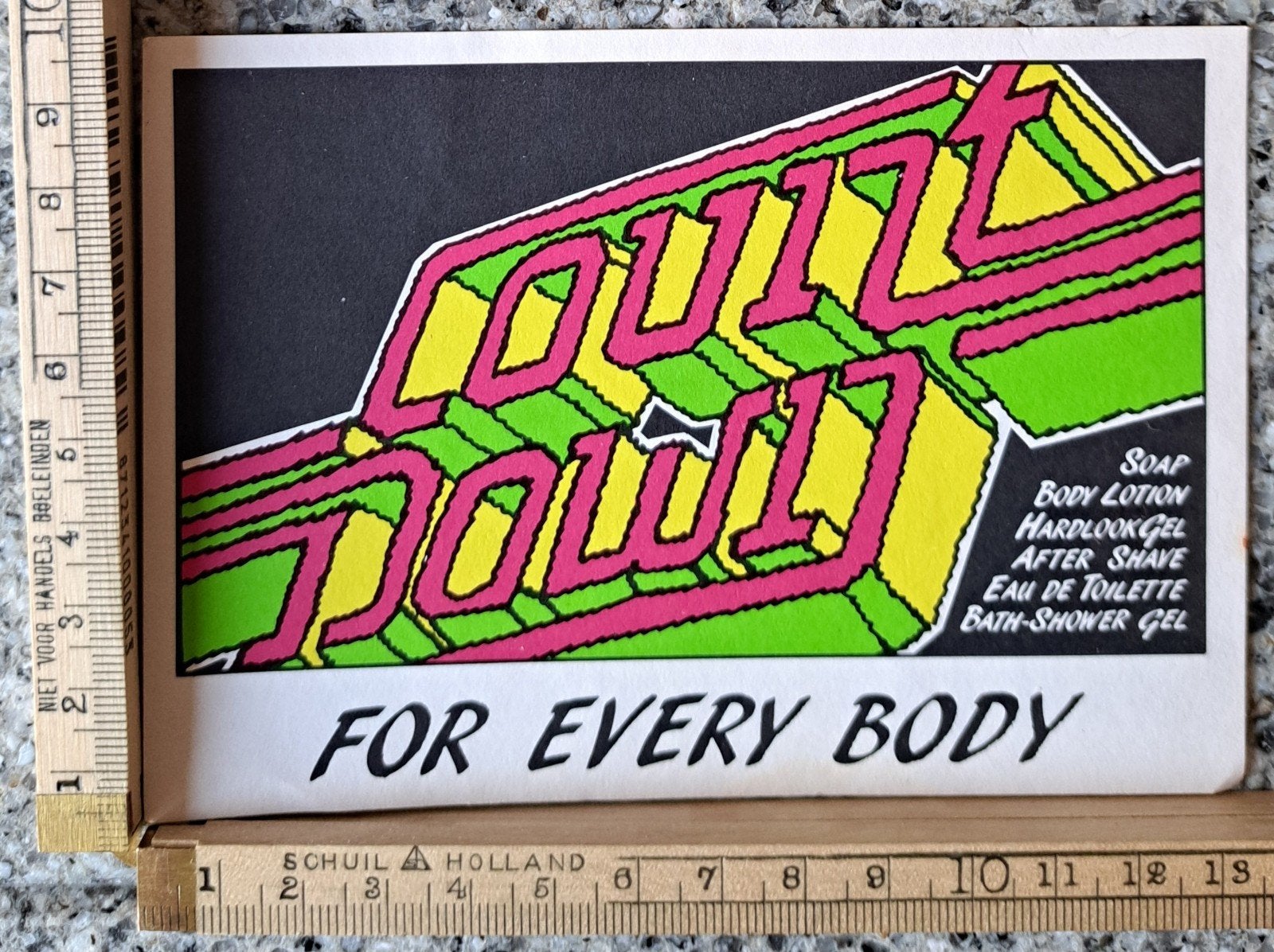 Vintage sticker Count Down for evers body Veronica, Ophalen of Verzenden, Zo goed als nieuw, Film, Tv of Omroep