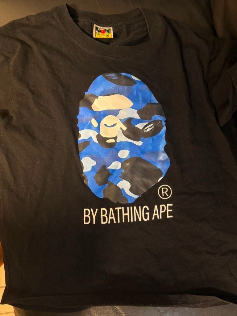 De t-shirt Bape, Maat 48/50 (M), Zwart, Ophalen of Verzenden, Zo goed als nieuw