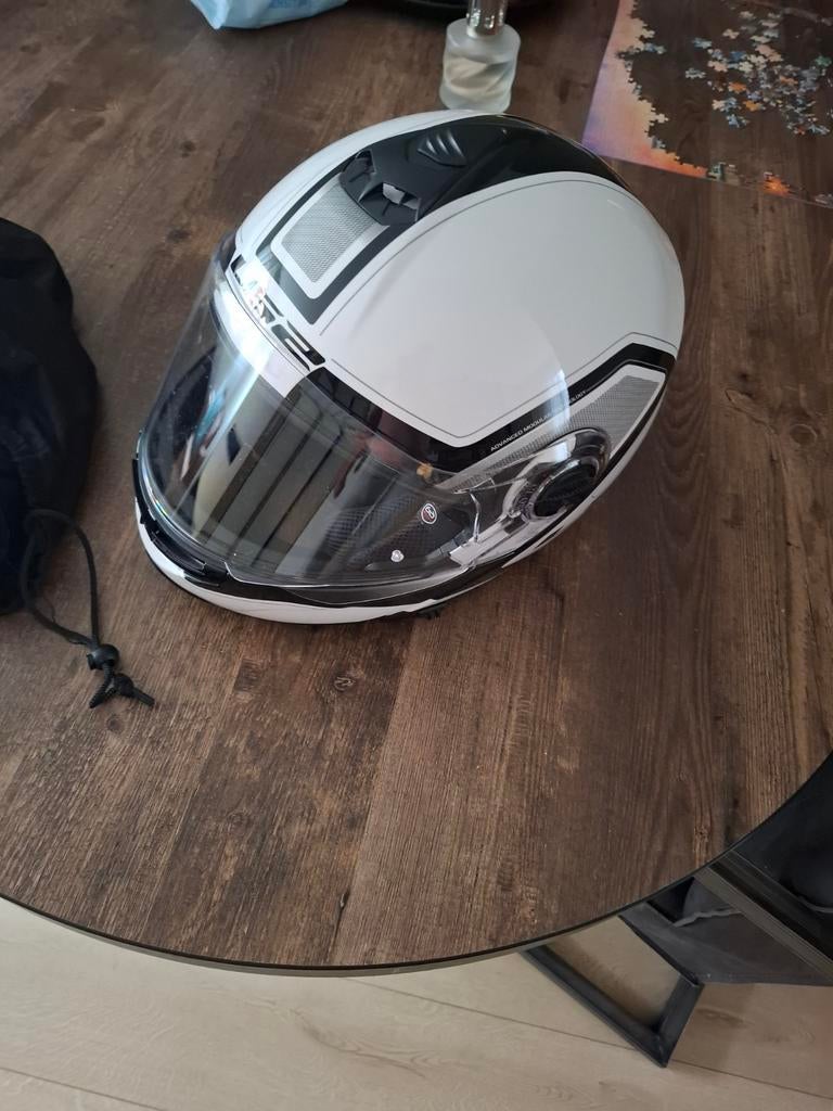 LS2 Systeemhelm Wit/Zwart XL, Systeemhelm, Heren, XL, Tweedehands