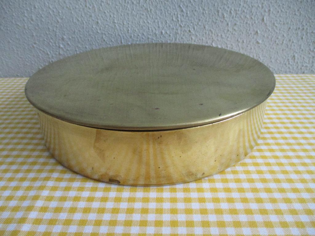 Retro Koperen Messing Blik, Verzamelen, Retro, Ophalen of Verzenden, Huis en Inrichting