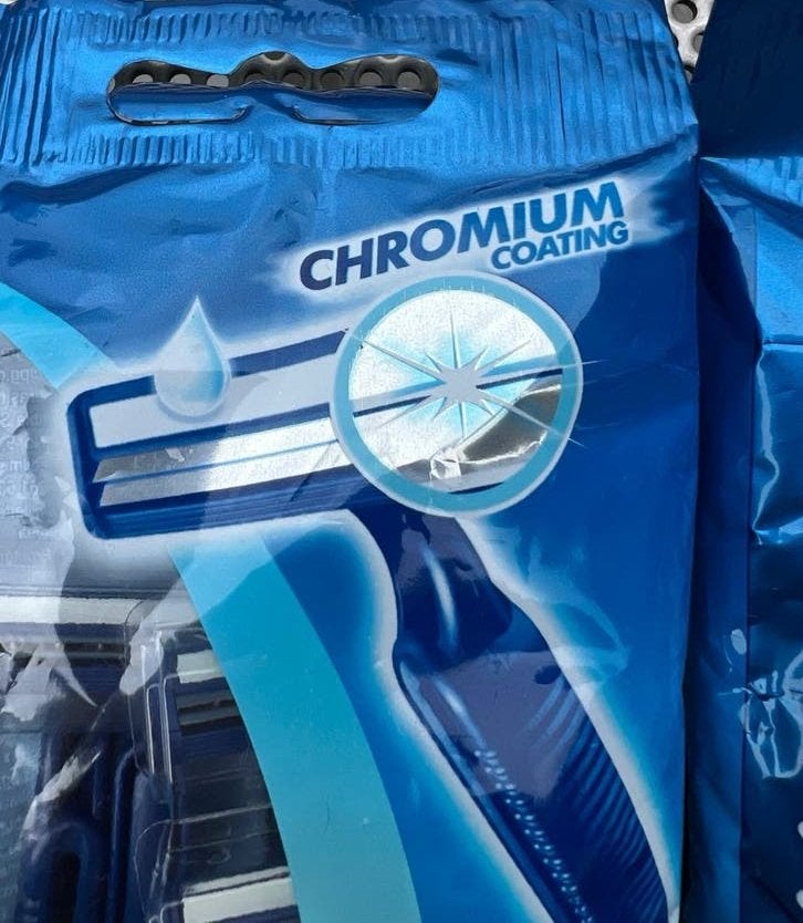 Gillette Blue II Scheermesjes - Chromium Coating (2x5 stuks), Ophalen of Verzenden, Nieuw, Overige typen