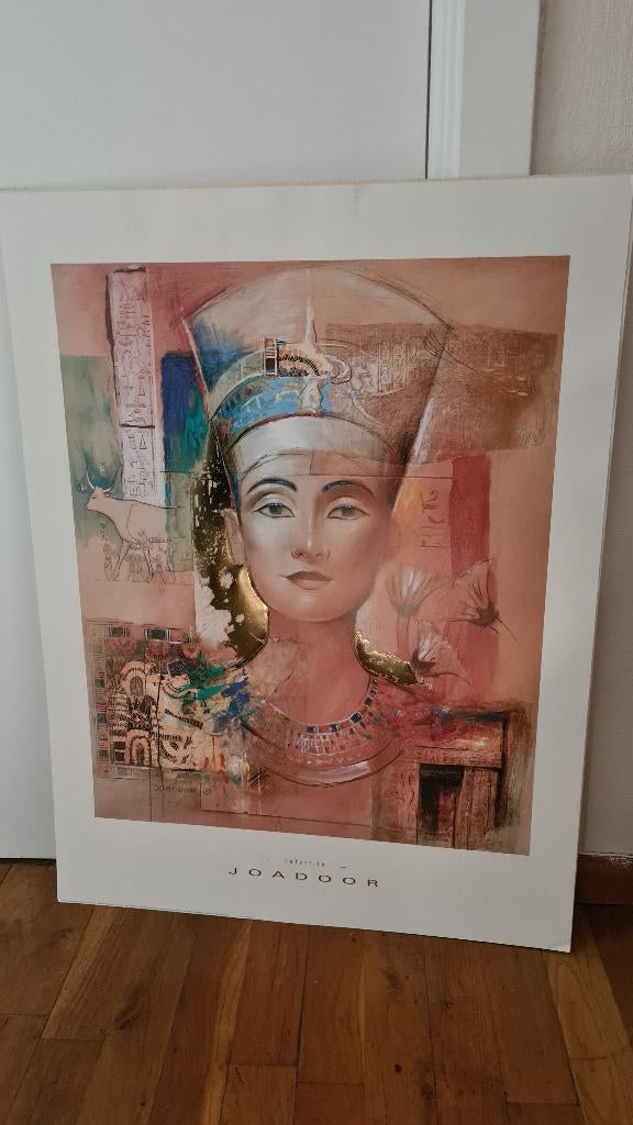 Egyptische pooster, Antiek en Kunst, Kunst | Schilderijen | Klassiek, Ophalen