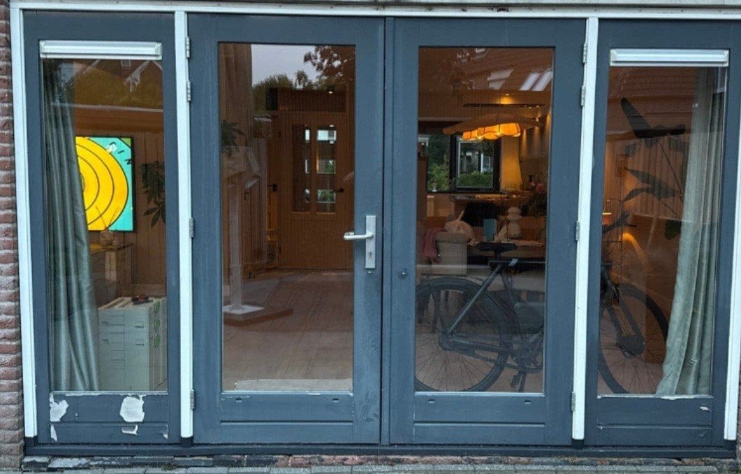 tuindeuren met 3 punt zijlichten En kozijn dts dorpel, Ophalen, Gebruikt, Deurkozijn, 225 cm of meer