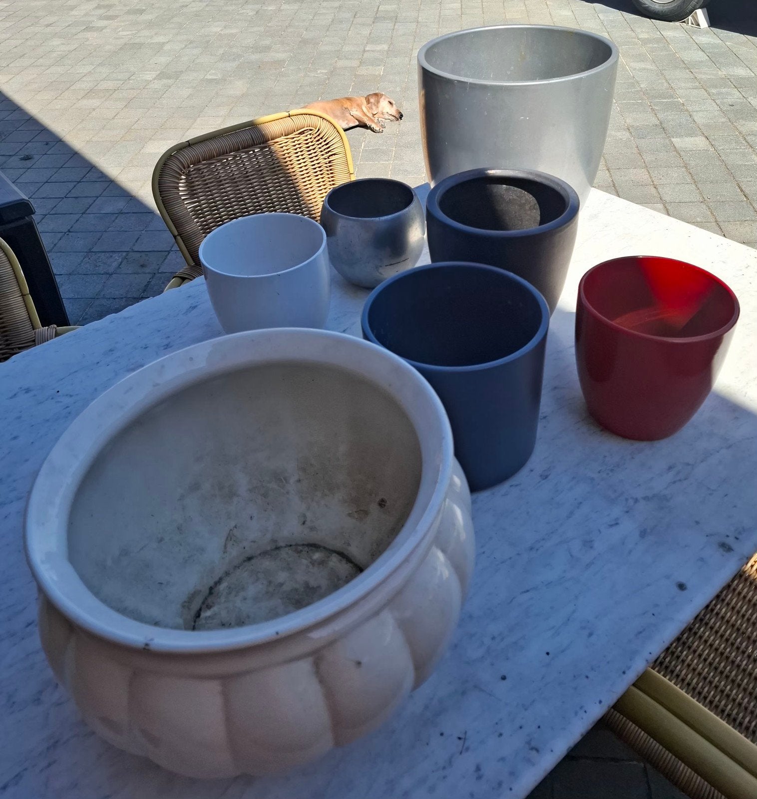 bloempotten voor binnen en buiten, Gebruikt, Minder dan 40 cm, Aardewerk, Ophalen