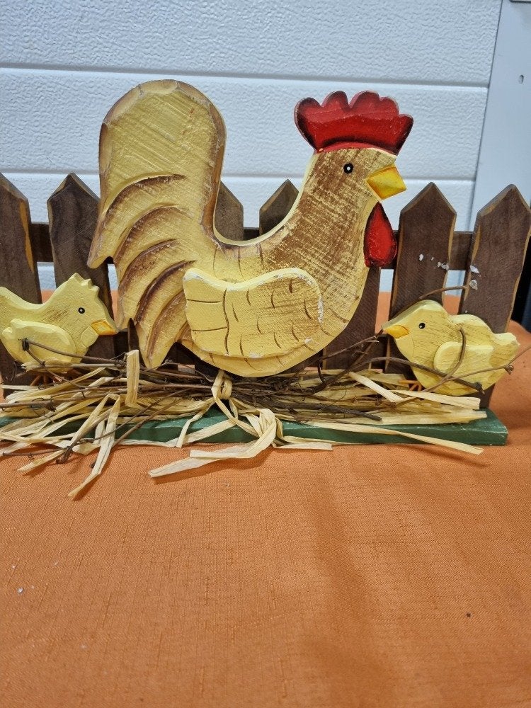 decoratie rek kippen van hout, Diversen, Pasen, Ophalen of Verzenden, 'T Olde Gre-j, Info@toldegrej.nl, Endepoelstraat 20f Didam