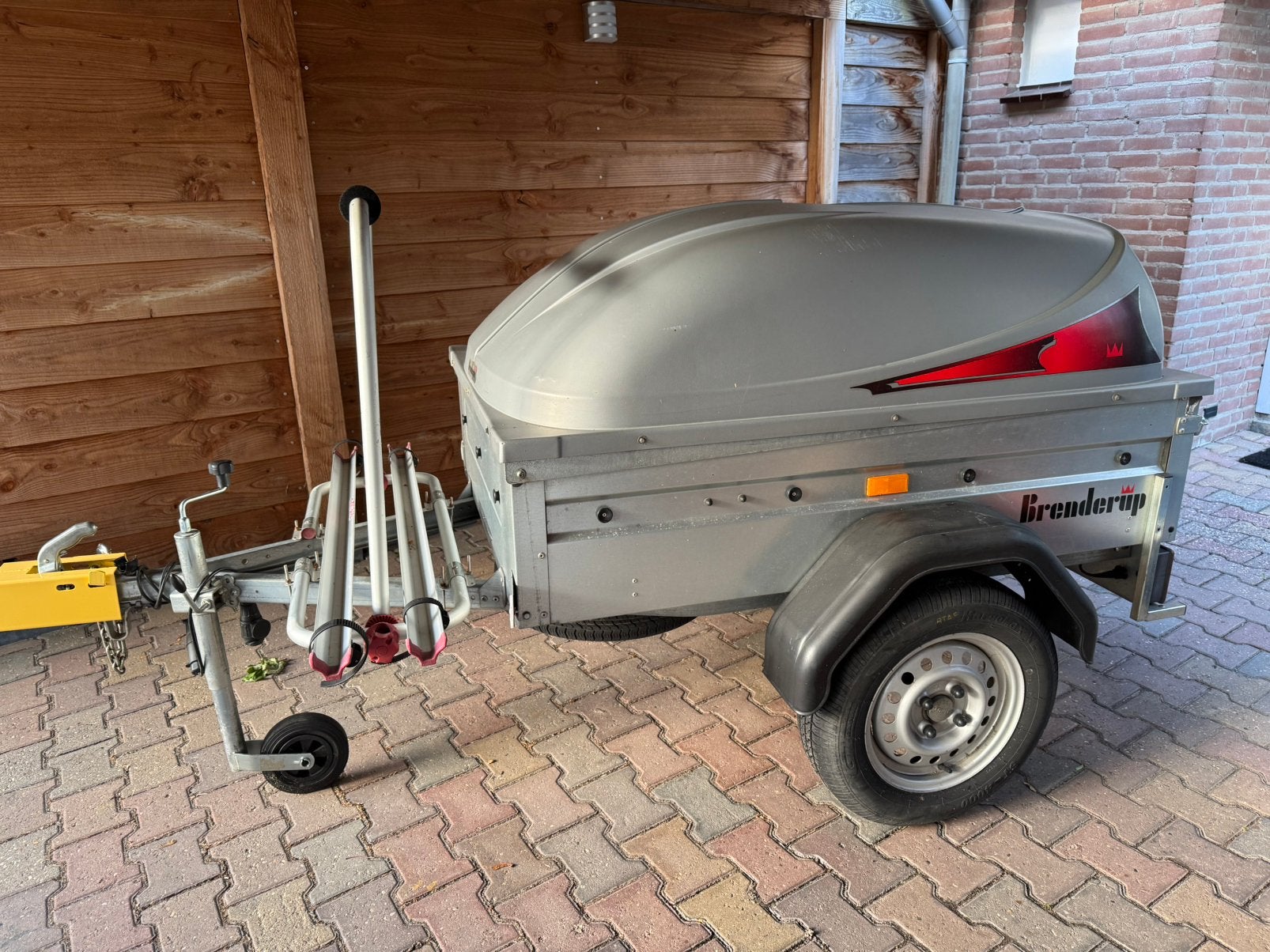 Bagagewagen brenderup aanhangwagen 150x100cm, Auto diversen, Aanhangers en Bagagewagens, Ophalen, Zo goed als nieuw