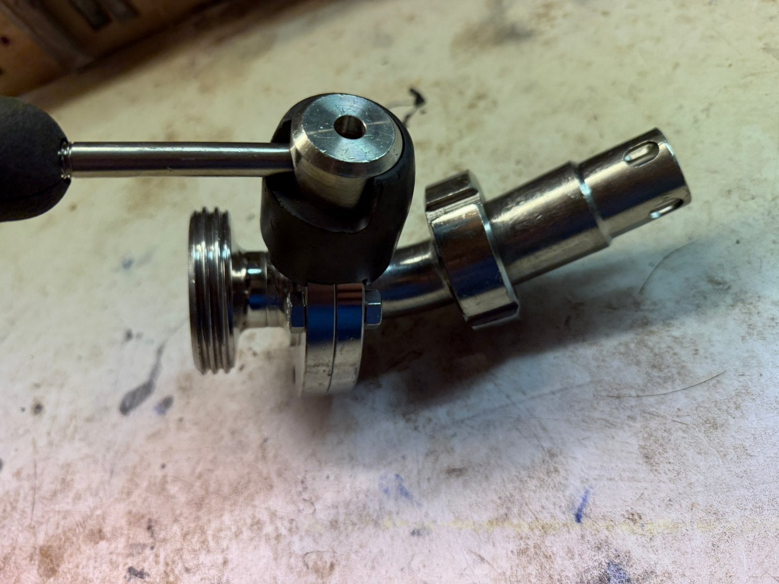 Bier tap onderdeel, Ophalen of Verzenden, Zo goed als nieuw, Staal