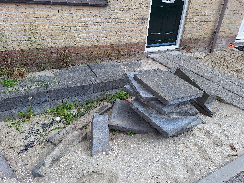 tegels, Tuin en Terras, Tegels en Klinkers, Ophalen, Gebruikt, 5 tot 10 m², Beton