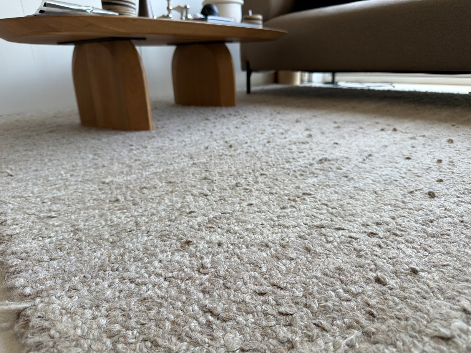 Ferm Living Shade Vloerkleed - 2x3m - Wol, Gebruikt, Beige, 200 cm of meer, Ophalen of Verzenden