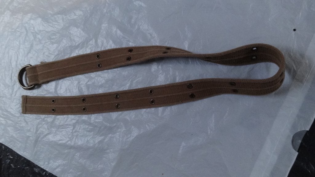 Bruine stoffen riem, NIEUW, met dubbele ringgesp , met GRATI, Bruin, Nieuw, Ophalen of Verzenden, 115 cm of meer