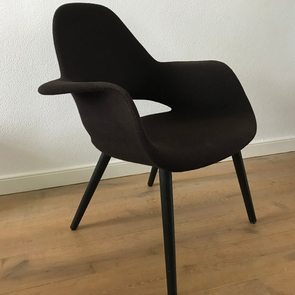 Vitra Organic chair stoel Eames Saarinen, Gebruikt, Bruin, Ophalen of Verzenden, Nvt