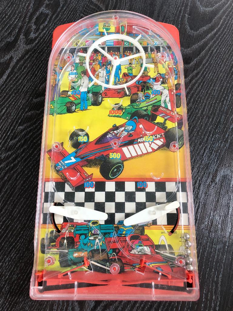 Vintage Flipperkast - Racing, Overige merken, Gebruikt, Mechanisch, Ophalen of Verzenden