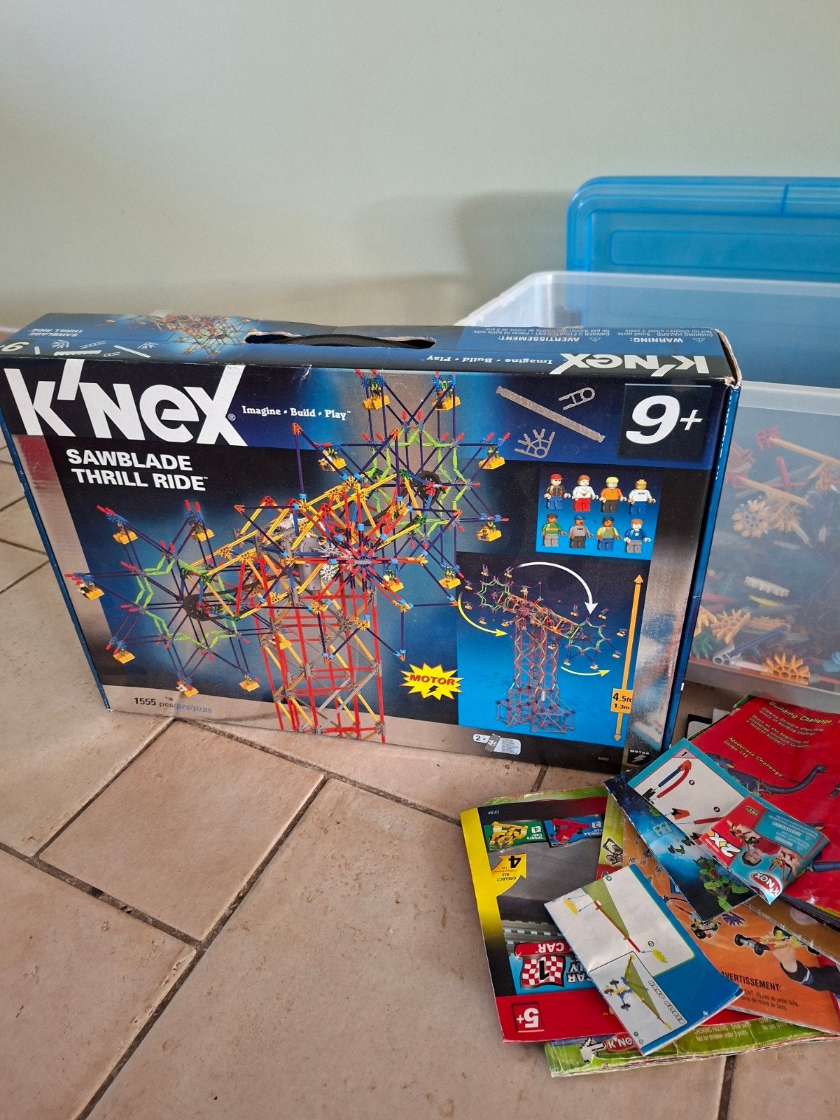 K'nex Sawblade Thrill Ride & Grote doos met K'nex onderdelen, Ophalen of Verzenden, Gebruikt, K'nex