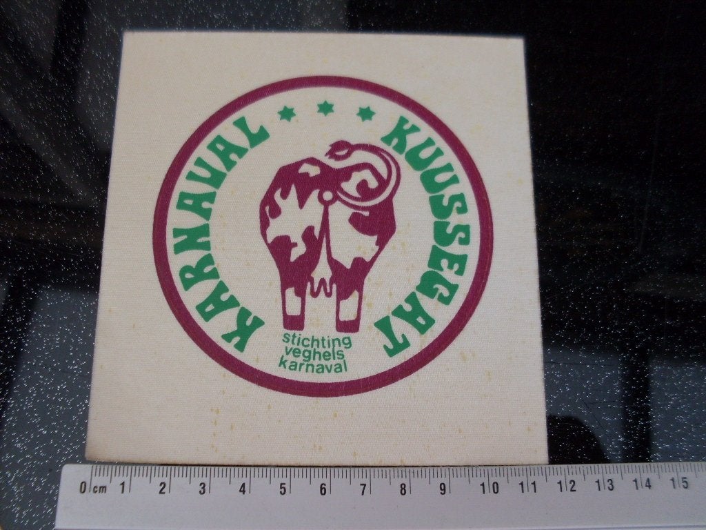 sticker karnaval kuussegat veghel stichting veghels carnaval, Verzenden, Zo goed als nieuw, Bedrijf of Vereniging