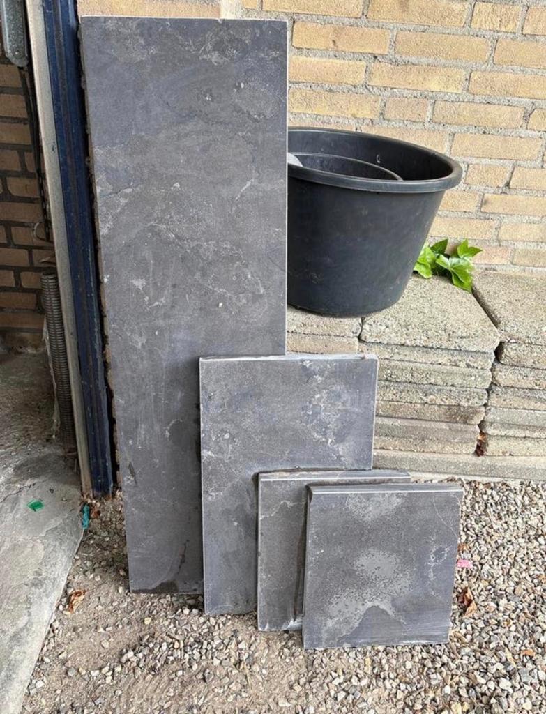 Vensterbanken van natuursteen, Doe-het-zelf en Verbouw, Tegels, Ophalen, Gebruikt, Overige typen, Minder dan 5 m²