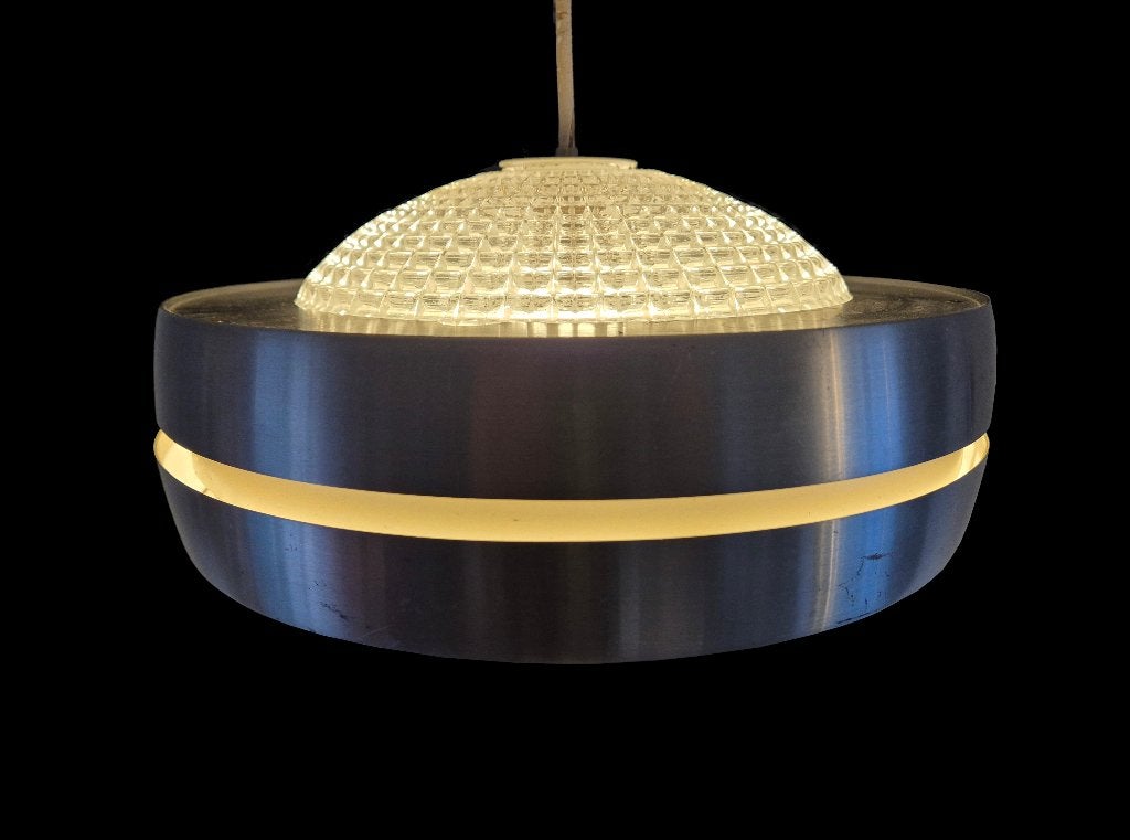 Prachtige vintage Raak Amsterdam design kristallen hanglamp, Huis en Inrichting, Ophalen of Verzenden, Gebruikt, Glas, E27 (groot)