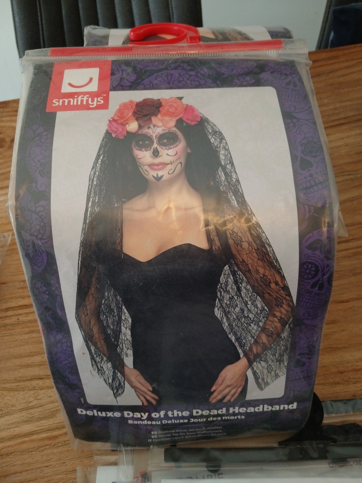 Day of the Dead hoofdband met sluier - Smiffys, Smiffys, Nieuw, Ophalen of Verzenden, Accessoires