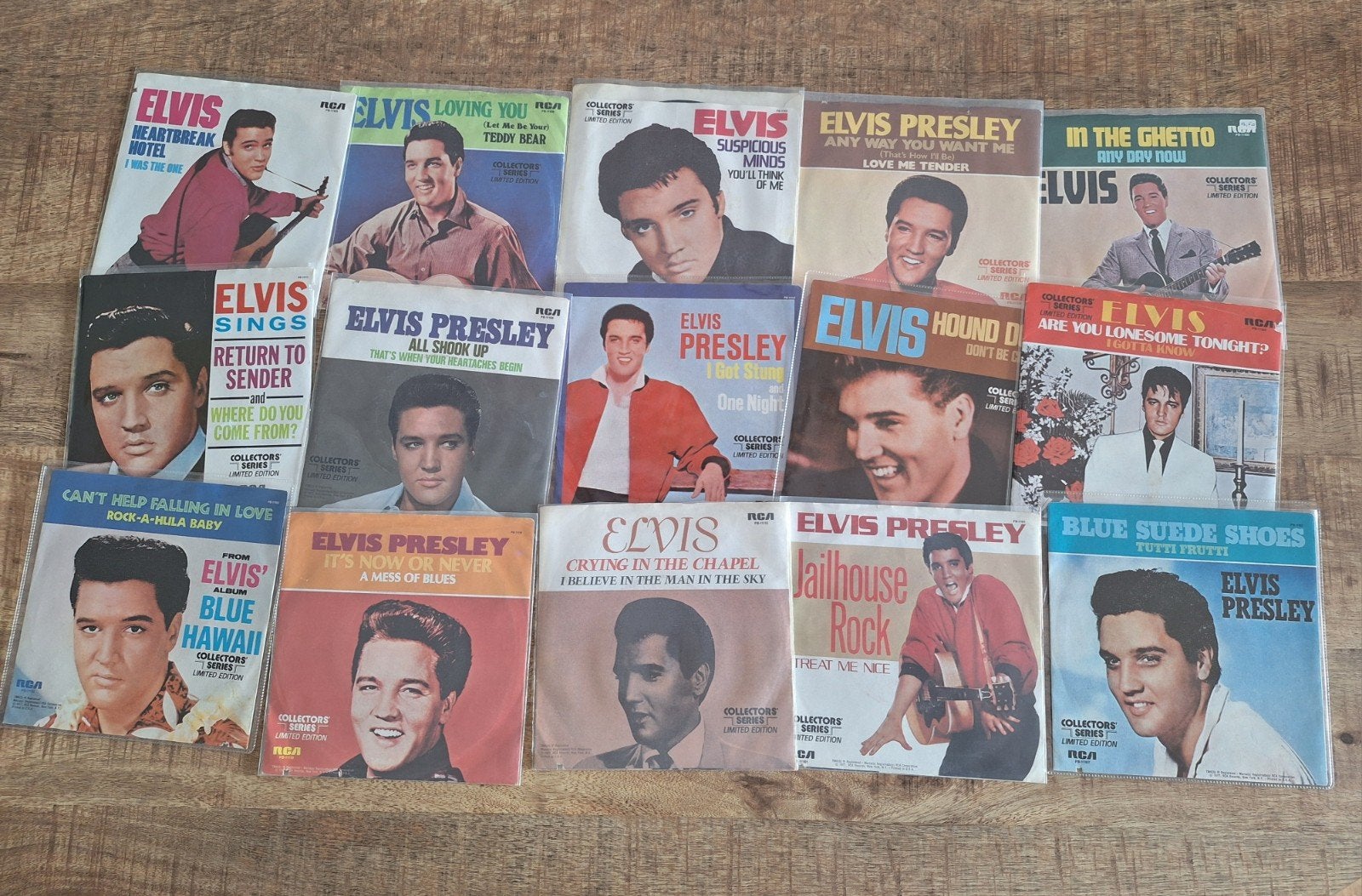 Complete set Elvis Collectors Serie USA Singles, Gebruikt, 7 inch, Ophalen of Verzenden, EP