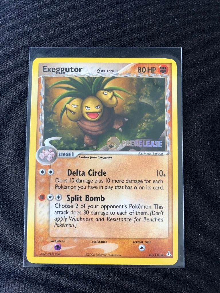 Exeggutor prerelease ex holon phantoms, Ophalen of Verzenden, Zo goed als nieuw, Losse kaart