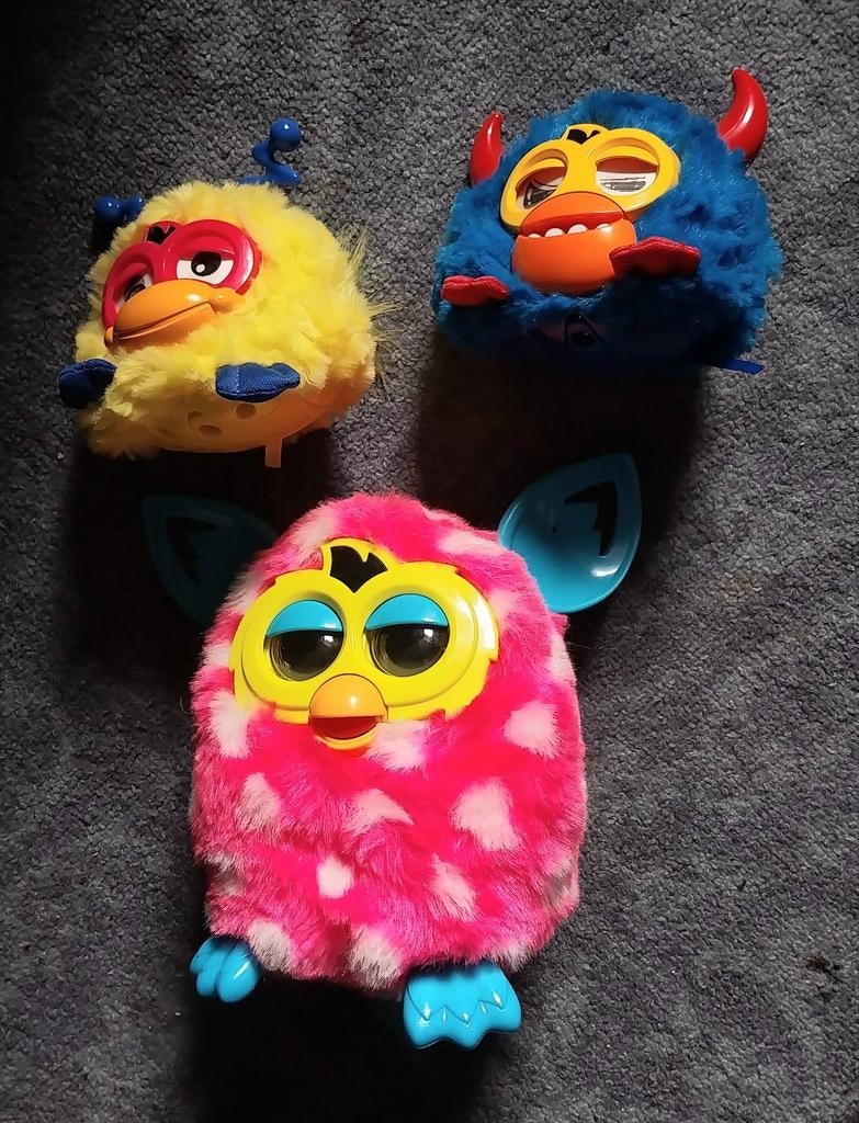 Set van 3 Furby Boom 2013 Interactieve Knuffels, Ophalen of Verzenden, Gebruikt, Jongen of Meisje