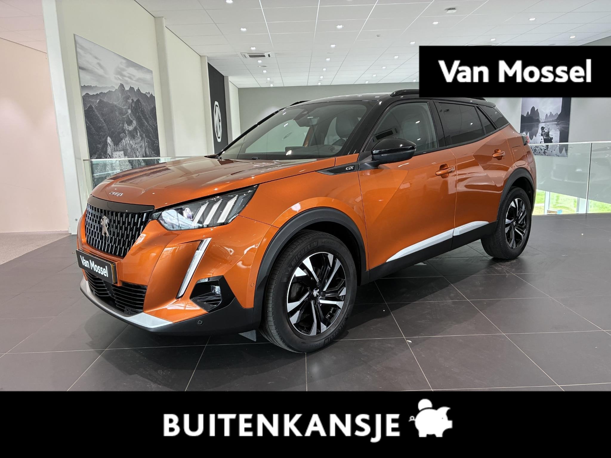 Peugeot 2008 1.2 PureTech GT, Auto's, 12 maanden, Gebruikt, Euro 6, Leder en Stof