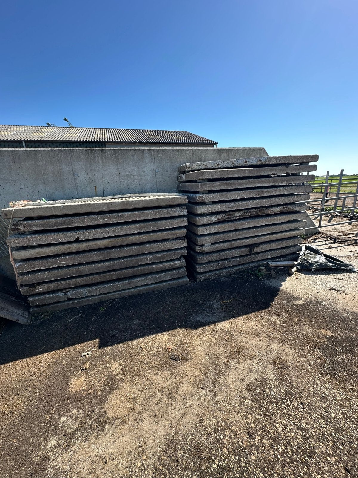Betonnen platen, Gebruikt, Ophalen of Verzenden, 10 m² of meer, Beton