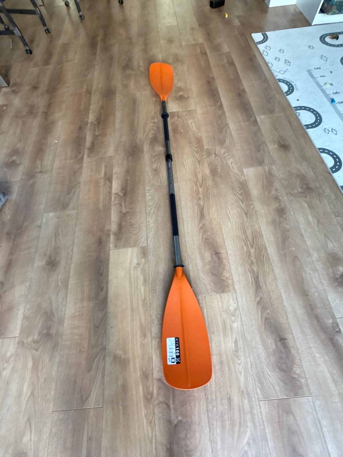 Nieuwe Decathlon KYK 100 Kayak peddel - Oranje, Watersport en Boten, Ophalen, Nieuw, Dubbelbladige peddel