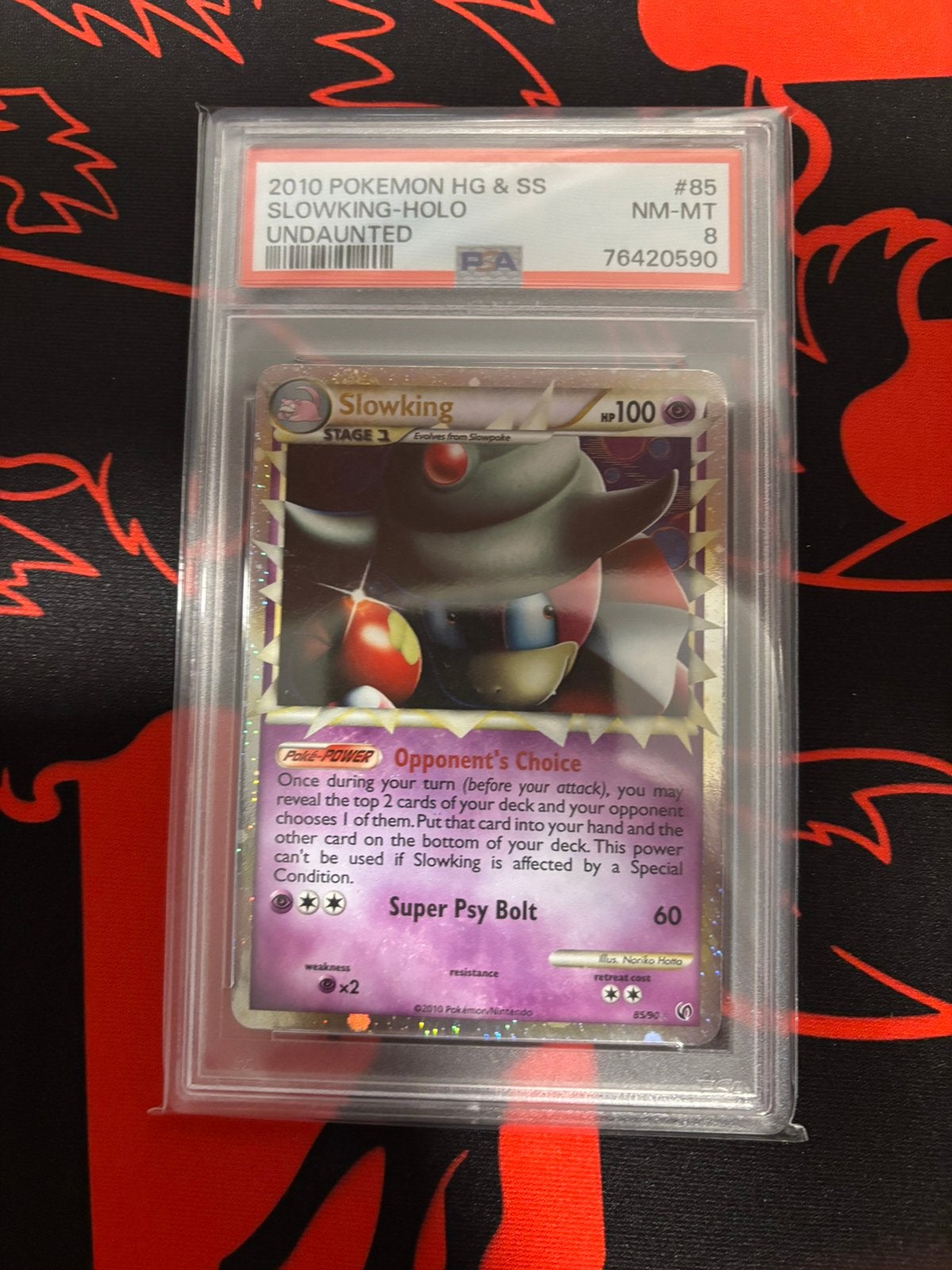 Pokemon Slowking PSA8 Undaunted, Ophalen of Verzenden, Zo goed als nieuw