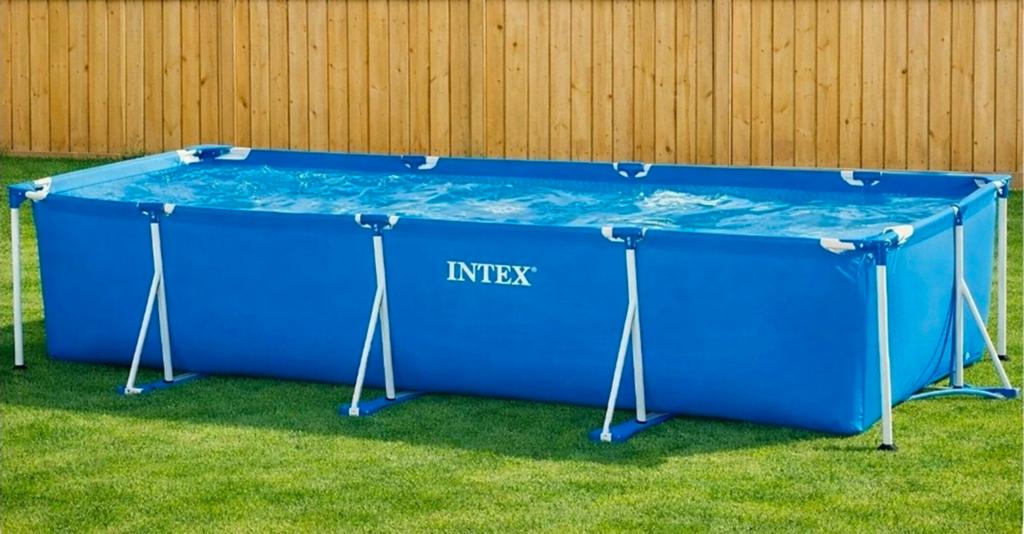 Intex zwembad 450x220x84 incl. pomp en afdekzeil, Tuin en Terras, Zwembad-toebehoren, Ophalen