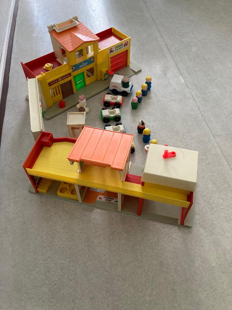 Fisher price 997 village, incl. Stoplicht , vintage, Ophalen of Verzenden, Gebruikt, Speelset, Met geluid