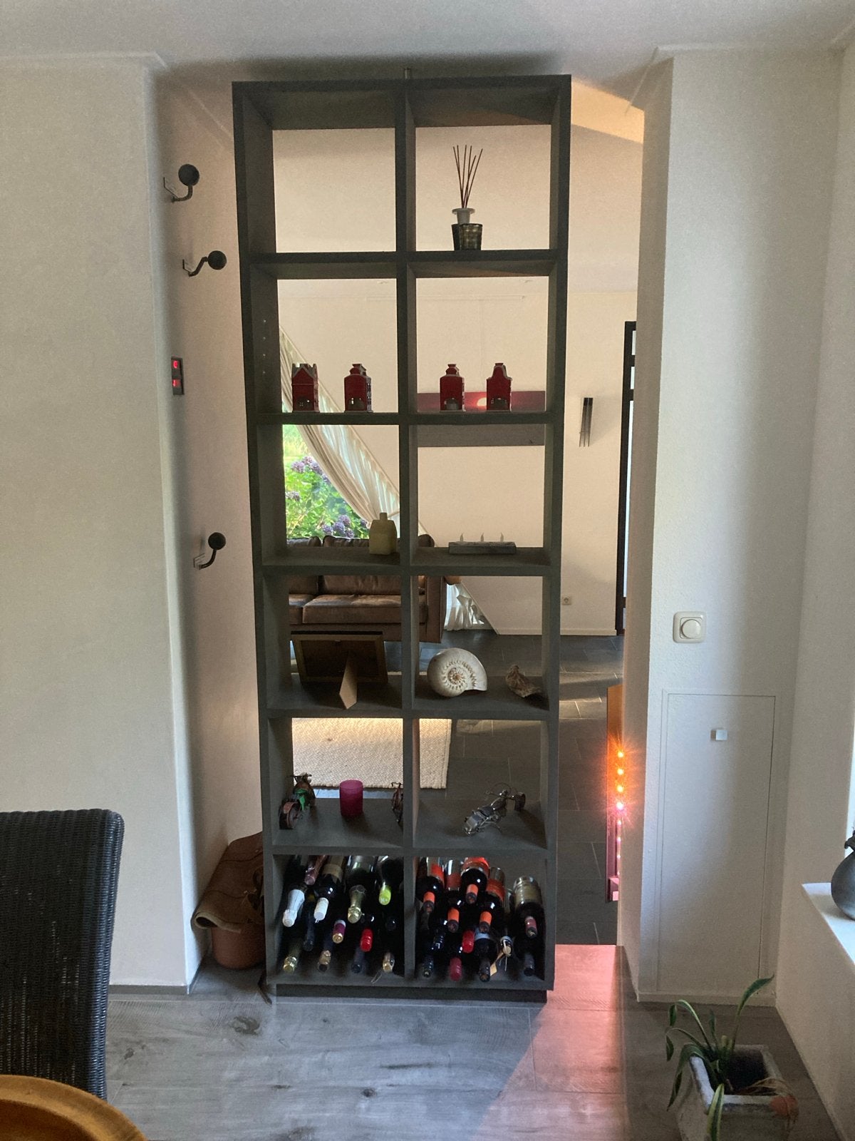 Stijlvolle open kast/wijnrek - Perfect als roomdivider, Ophalen, Gebruikt, 25 flessen of meer, 75 – 100