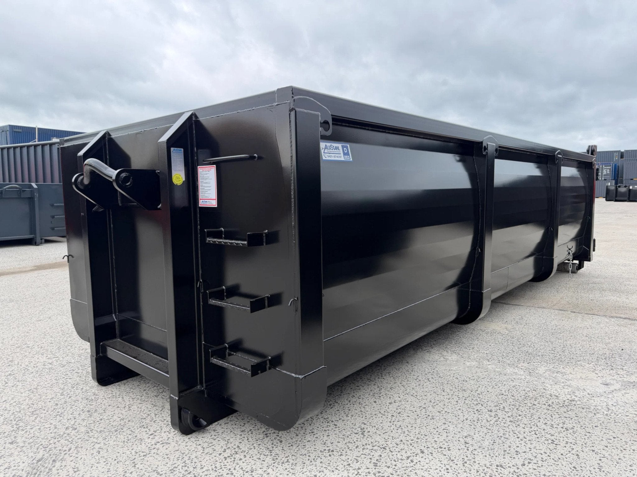 AluStahl 22m3 open container Franse deuren 2 stuks op voorra